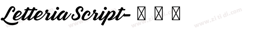 Letteria Script字体转换 Letteria Script字体转换